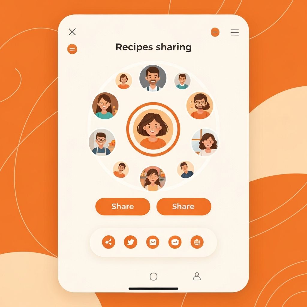 Recipe sharing feature
